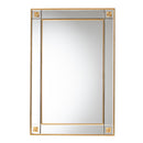 Rectangular Gold Accent Wall Mirror | Bali Loom Iara | Oroatrade.com