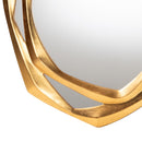 Gold Geometric Abstract Accent Mirror | Bali Loom Halen | Oroatrade.com