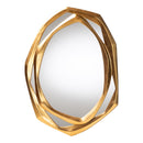 Gold Geometric Abstract Accent Mirror | Novi Living Halen