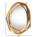 Gold Geometric Abstract Accent Mirror | Novi Living Halen