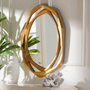 Gold Geometric Abstract Accent Mirror | Novi Living Halen