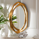 Gold Geometric Abstract Accent Mirror | Bali Loom Halen | Oroatrade.com