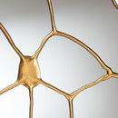 Gold Flower Accent Wall Mirror | Bali Loom Novia | Oroatrade.com