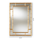 Gold Bamboo Accent Wall Mirror | Bali Loom Adra | Oroatrade.com