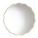 Gold Scalloped Round Mirror | Novi Living Weston
