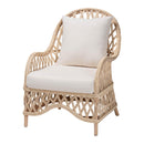 Braided Rattan Padded Lounge Chair | Bali Loom Florence | Oroatrade.com