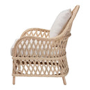 Braided Rattan Padded Lounge Chair | Bali Loom Florence | Oroatrade.com