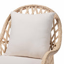Braided Rattan Padded Lounge Chair | Bali Loom Florence | Oroatrade.com