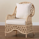 Braided Rattan Padded Lounge Chair | Bali Loom Florence | Oroatrade.com