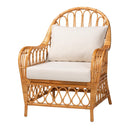 Bohemian Rattan Padded Lounge Chair | Bali Loom Reina | Oroatrade.com