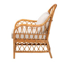 Bohemian Rattan Padded Lounge Chair | Bali Loom Reina | Oroatrade.com