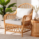 Bohemian Rattan Padded Lounge Chair | Bali Loom Reina | Oroatrade.com