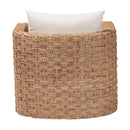 Woven Seagrass Curved Accent Chair | Bali Loom Rhinos | Oroatrade.com