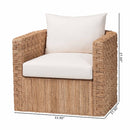 Woven Seagrass Curved Accent Chair | Bali Loom Rhinos | Oroatrade.com