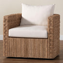 Woven Seagrass Curved Accent Chair | Bali Loom Rhinos | Oroatrade.com