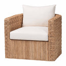 Woven Seagrass Curved Accent Chair | Bali Loom Rhinos | Oroatrade.com
