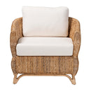 Cushioned Woven Seagrass Lounge Chair | Bali Loom Roma | Oroatrade.com