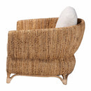 Cushioned Woven Seagrass Lounge Chair | Bali Loom Roma | Oroatrade.com
