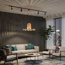 Scalloped Natural Rattan Pendant Lamp | Bali Loom Lavada | Oroatrade.com