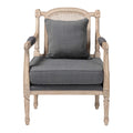 Carved Wood Framed Accent Chair | Bali Loom Clemence | Oroatrade.com