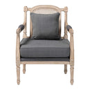 Carved Wood Framed Accent Chair | Bali Loom Clemence | Oroatrade.com