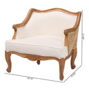 Beige French Style Accent Chair | Bali Loom Sylvestra | Oroatrade.com
