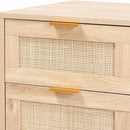 Oak 2 Drawer End Table | Bali Loom Baird | Oroatrade.com