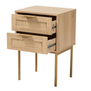 Japandi 2 Drawer End Table | Bali Loom Dewitt | Oroatrade.com