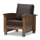 Wooden Mission Style Lounge Chair | Bali Loom Charlotte | Oroatrade.com
