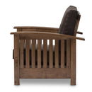 Wooden Mission Style Lounge Chair | Bali Loom Charlotte | Oroatrade.com