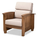 Wooden Mission Style Lounge Chair | Bali Loom Charlotte | Oroatrade.com