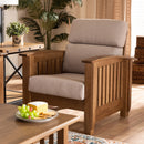 Wooden Mission Style Lounge Chair | Bali Loom Charlotte | Oroatrade.com