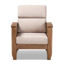 Wooden Mission Style Lounge Chair | Bali Loom Charlotte | Oroatrade.com