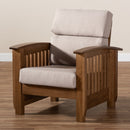 Wooden Mission Style Lounge Chair | Bali Loom Charlotte | Oroatrade.com