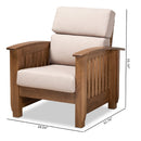 Wooden Mission Style Lounge Chair | Bali Loom Charlotte | Oroatrade.com