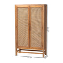 2-Door Rattan Accent Cabinet | Novi Living Sibu