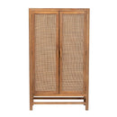 2-Door Rattan Accent Cabinet | Novi Living Sibu