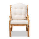 Natural Rattan Cushioned Accent Chair | Bali Loom Sonia | Oroatrade.com