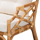 Natural Rattan Cushioned Accent Chair | Bali Loom Sonia | Oroatrade.com