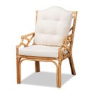 Natural Rattan Cushioned Accent Chair | Bali Loom Sonia | Oroatrade.com