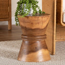 Suar Wood Hourglass Side Table | Bali Loom Samira | Oroatrade.com