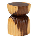 Hourglass Wooden Side Table | Bali Loom Noleta | Oroatrade.com