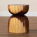 Hourglass Wooden Side Table | Bali Loom Noleta | Oroatrade.com