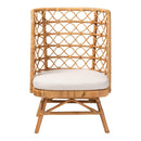 Hospitality furniture - Rattan Openwork Tall Accent Chair - www.oroatrade.com
