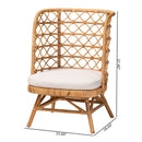 Hospitality furniture - Rattan Openwork Tall Accent Chair - www.oroatrade.com