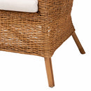 Tapered Back Rattan Accent Chair | Bali Loom Terra | Oroatrade.com