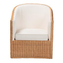 Padded Rattan Bohemian Lounge Chair | Bali Loom Tessa | Oroatrade.com