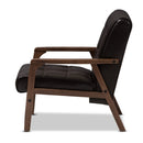 Contract furniture - Brown Leather Inspired Club Chair - www.oroatrade.com