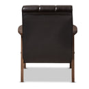 Contract furniture - Brown Leather Inspired Club Chair - www.oroatrade.com