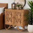 Geometrical Rattan 2 Door Cabinet | Bali Loom Baylor | Oroatrade.com